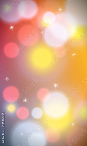 Vertical background with bokeh lights