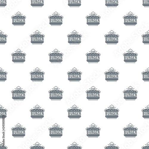 Star burger pattern vector seamless repeat for any web design