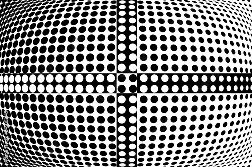 Abstract halftone pattern. Vector halftone dots background for design banners, posters, business projects, pop art texture, covers. Geometric black and white texture.