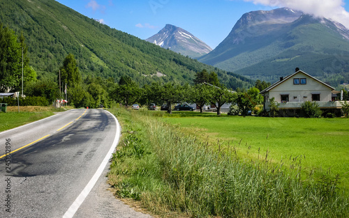 Beautiful Norwegian nature, mountains