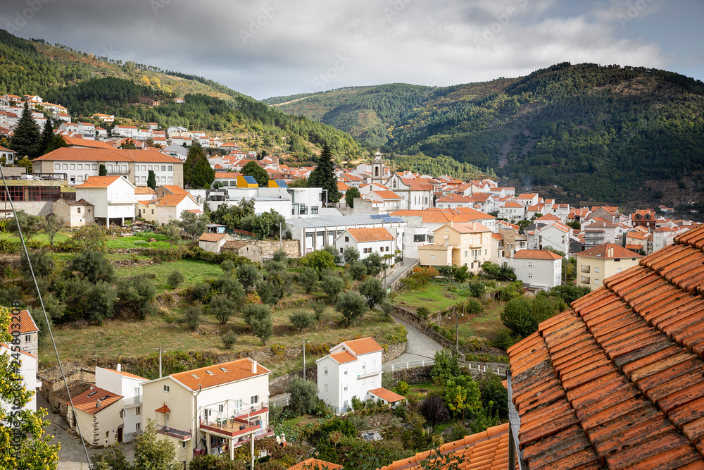 a view over Manteigas town, Guarda district, Portugal