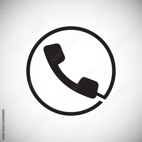 Phone icons set on white background for graphic and web design, Modern simple vector sign. Internet concept. Trendy symbol for website design web button or mobile app