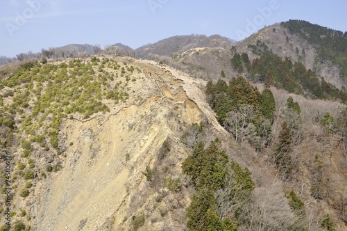 行者岳より塔ノ岳方面を望む