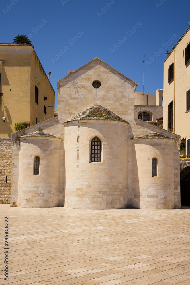 Vallisa Church building on the Ferrarese square in Bari Apulia Italy