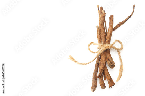Wallpaper Mural licorice roots isolated on white background. top view Torontodigital.ca