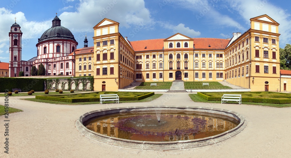 Obraz premium Jaromerice nad Rokytnou baroque and renaissance castle