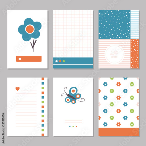 Six cute notebook covers wi...