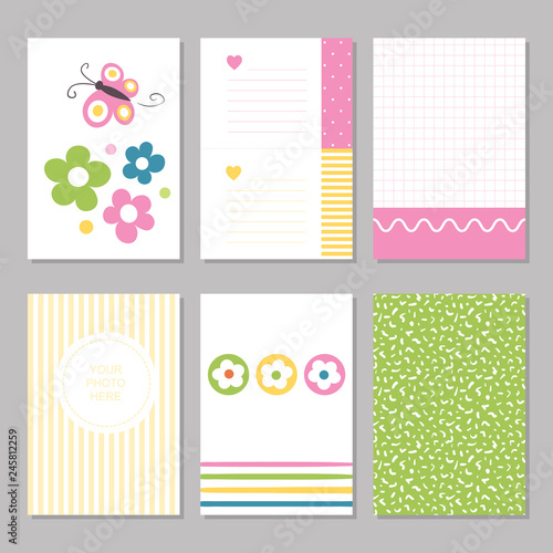 Six cute notebook covers wi...