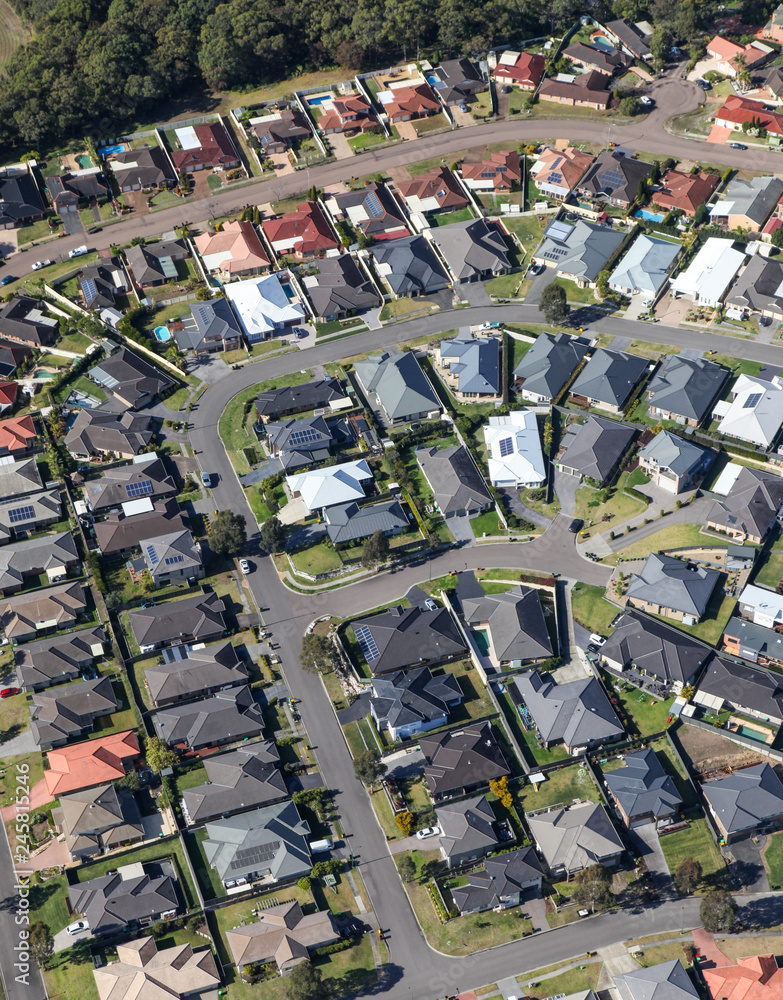 Urban Development - Newcastle Australia. Residential developments such as this are common place in Australia's growing cities.