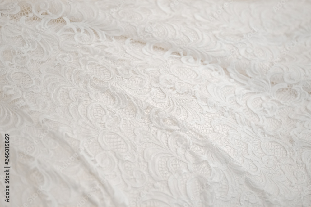 Obraz premium Wedding fabric texture. Material, accessory.