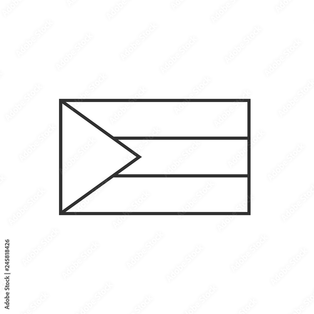 Bahamas flag icon in black outline flat design. Independence day or National day holiday concept. Bahamas flag icon in black outline flat design. Independence day or National day holiday concept.