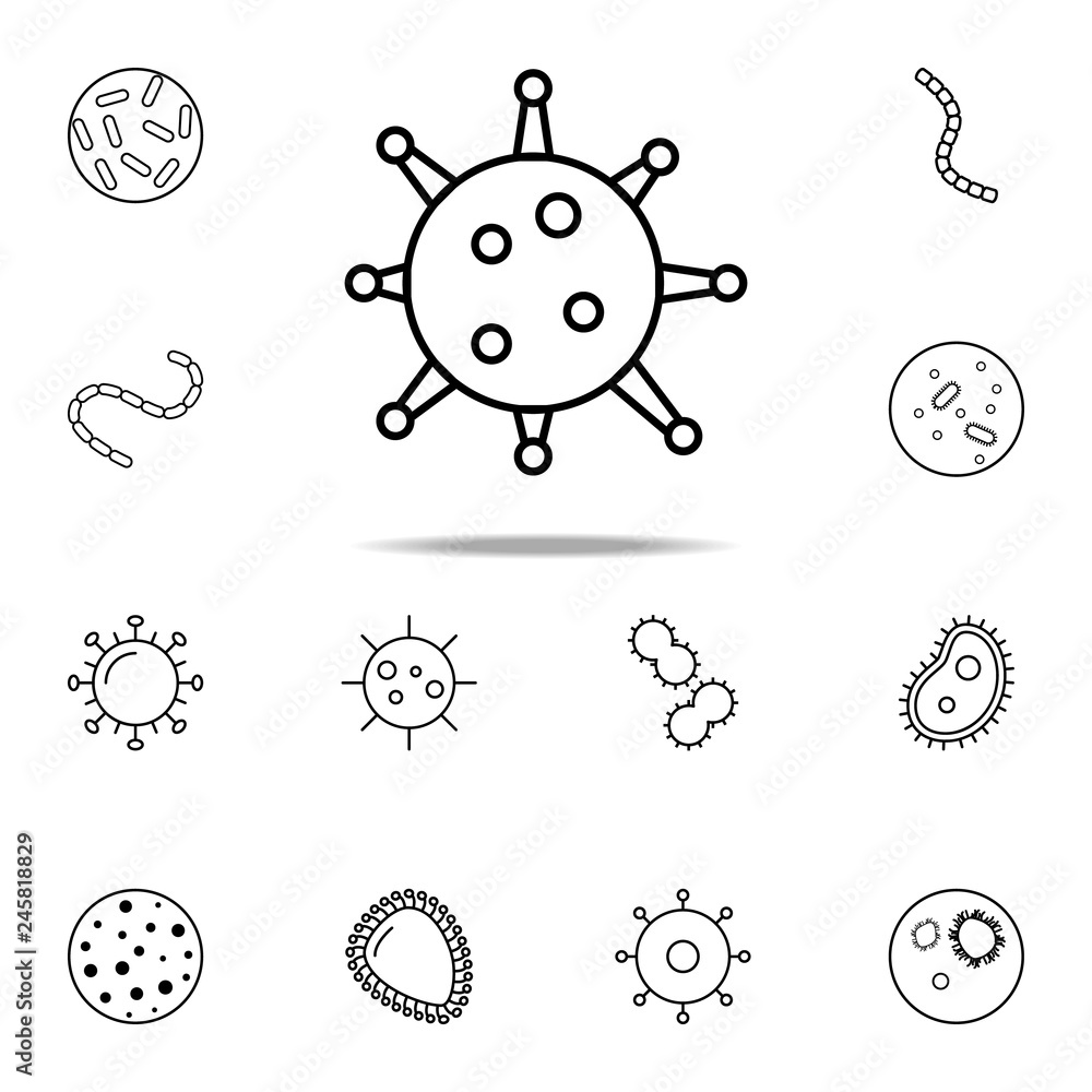 virus icon. Bacteria icons universal set for web and mobile virus icon. Bacteria icons universal set for web and mobile