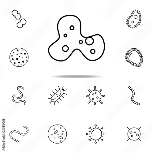 bacterium icon. Bacteria icons universal set for web and mobile