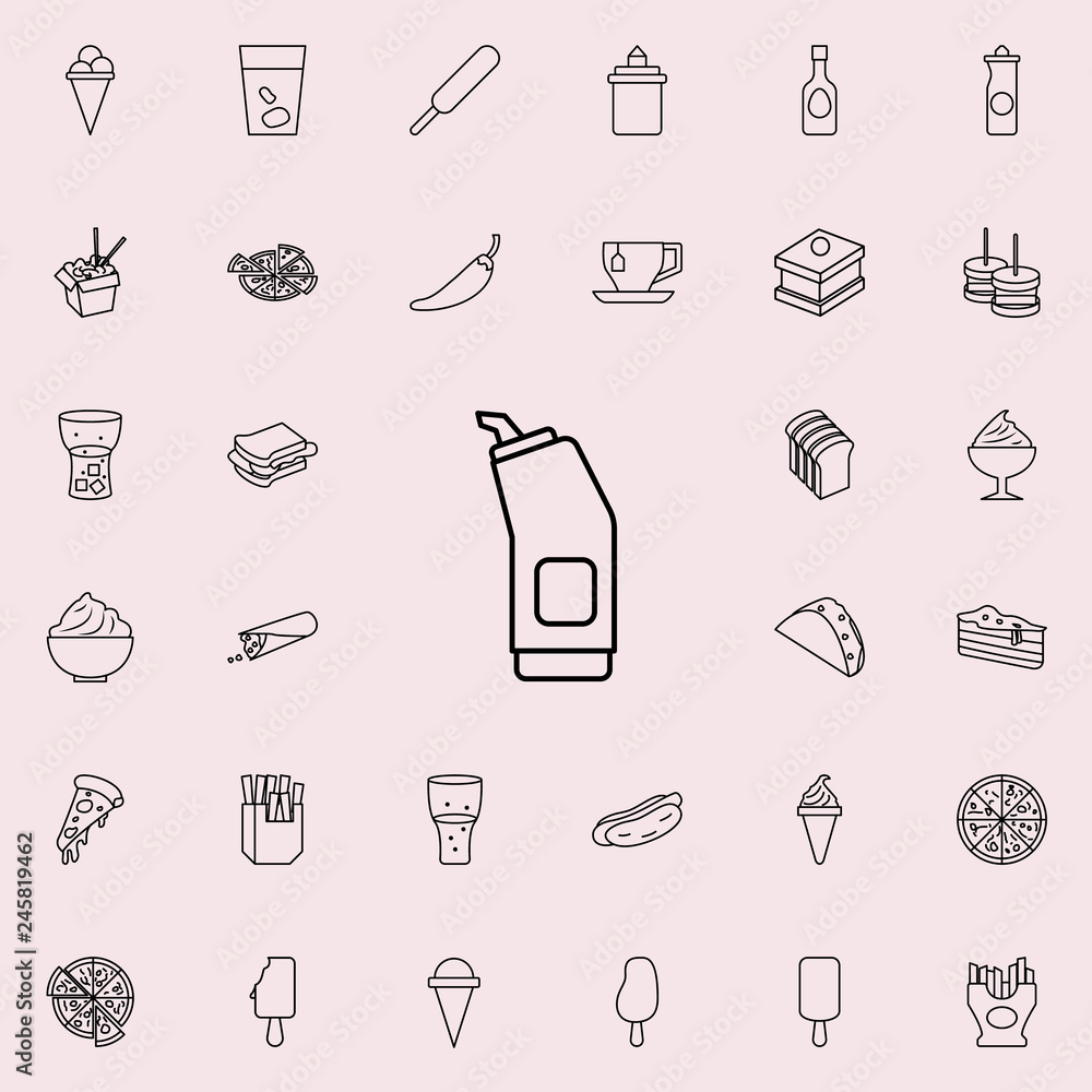 ketchup pot icon. Fast food icons universal set for web and mobile ketchup pot icon. Fast food icons universal set for web and mobile