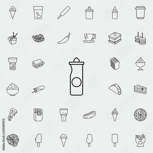 ketchup pot icon. Fast food icons universal set for web and mobile