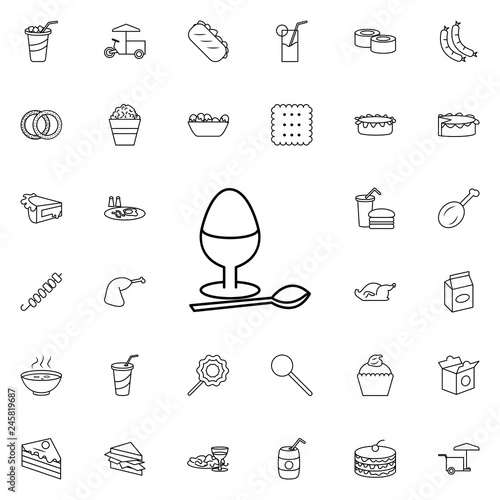 egg for breakfast icon. Fast food icons universal set for web and mobile