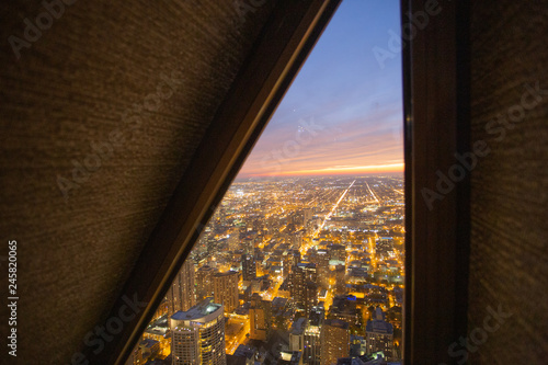 Chicago view thru the window