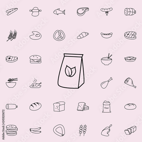 tea packing icon. Food icons universal set for web and mobile