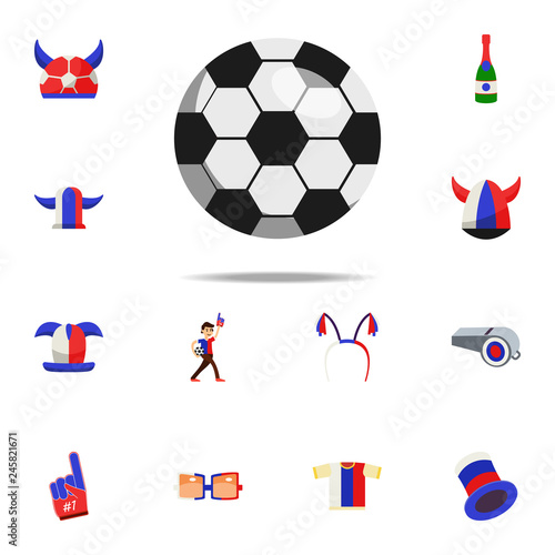 fan ball icon. Russian Fan atributs icons universal set for web and mobile