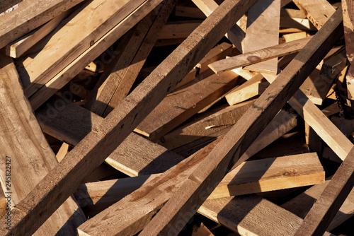 Untreated Wood Boards waste leftovers