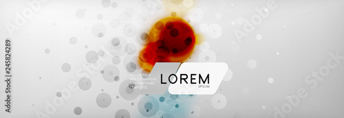 Background abstract - blurred dotted color circle shape, techno bubbles