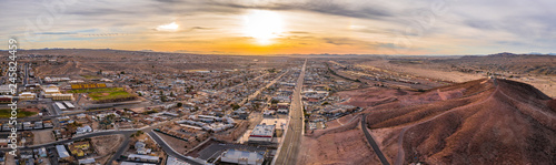 Barstow California USA Sunset Aerial San Bernadino County photo