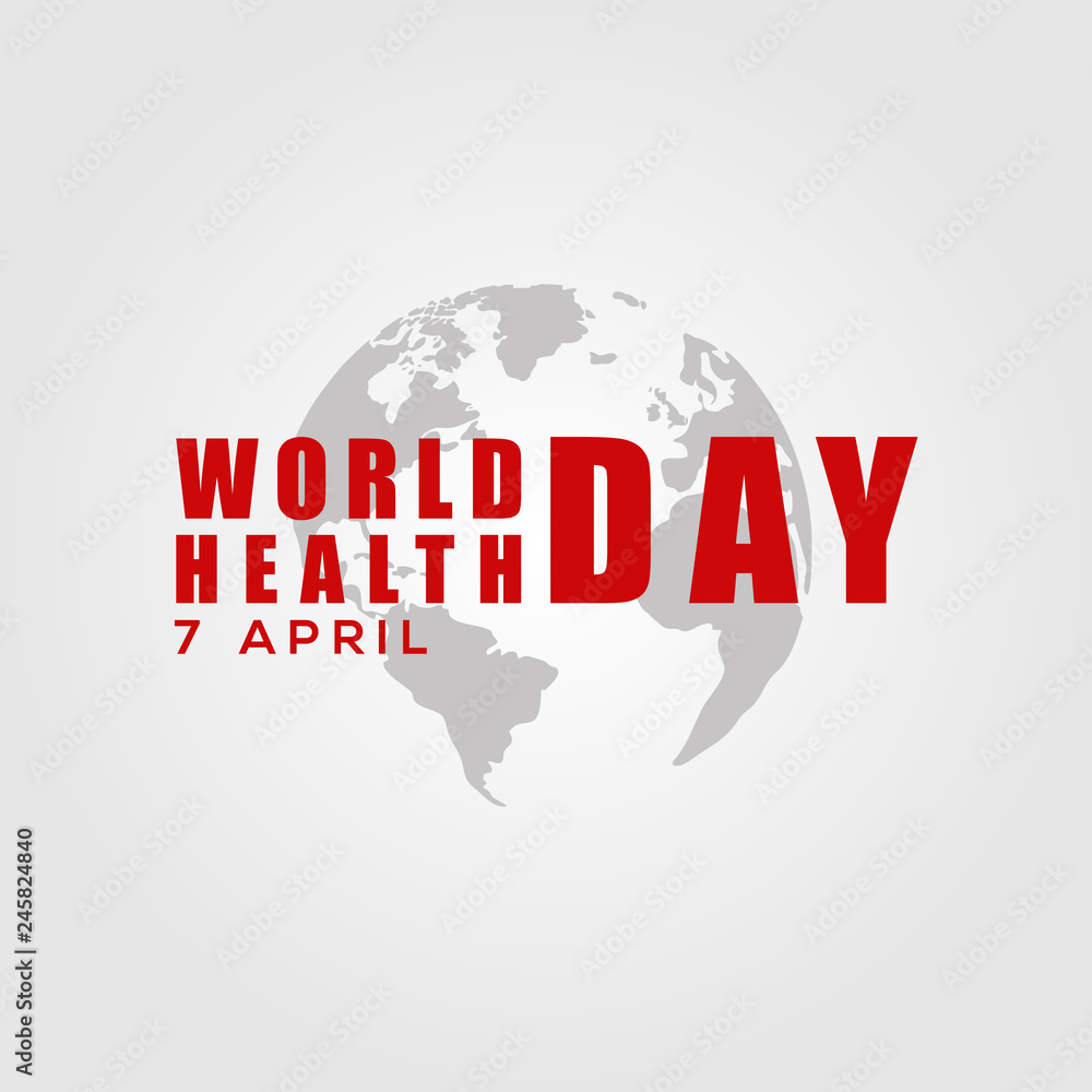 world health day vector design
