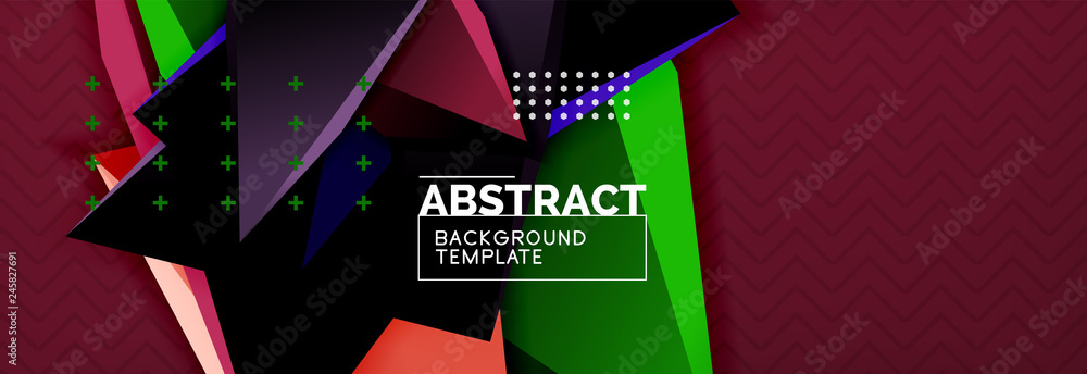Abstract background, colorful minimal abstract triangle composition Abstract background, colorful minimal abstract triangle composition