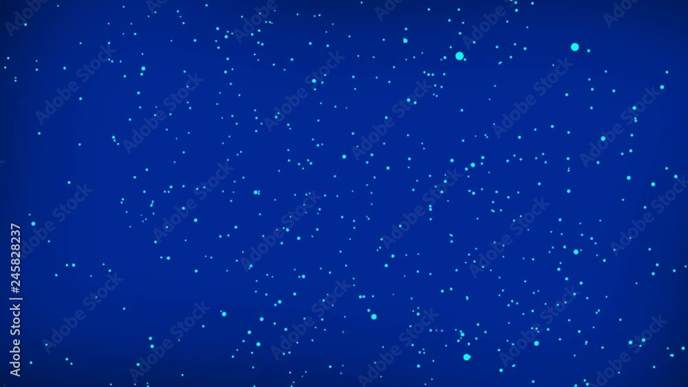 Abstract blue dots is random moving animation with blue background Abstract blue dots is random moving animation with blue background