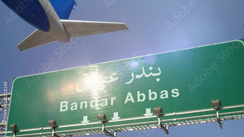 Airplane Take off Bandar Abbas photo