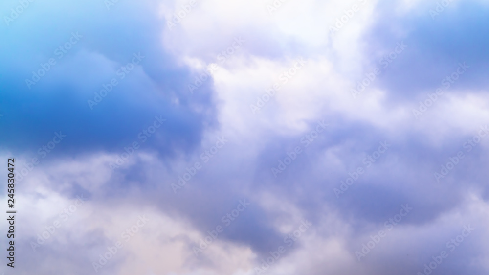 Beautiful cumulus clouds in the blue sky on a summer day Beautiful cumulus clouds in the blue sky on a summer day