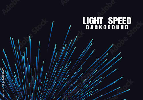 Lines composed of glowing backgrounds, Abstract light speed background. Data flow tunnel. Explosion radial background. Vector illustration