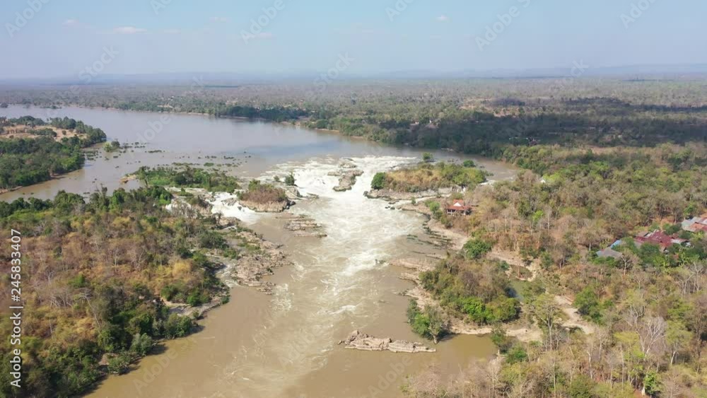 top view Khone Phapheng waterFall top view Khone Phapheng waterFall