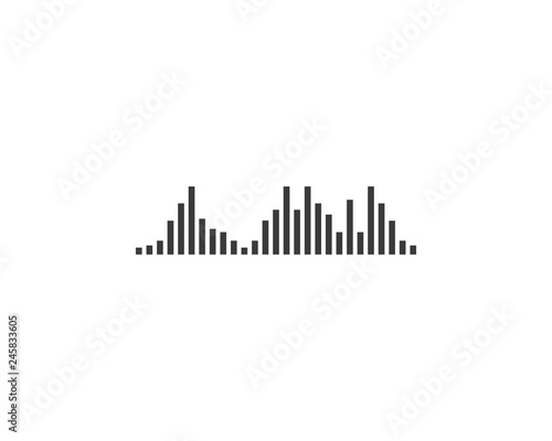 Sound wave logo template vector icon © patmasari45