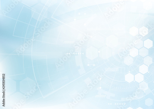 Vector Abstract background hexagons design. science futuristic energy technology. Hi-tech digital concept