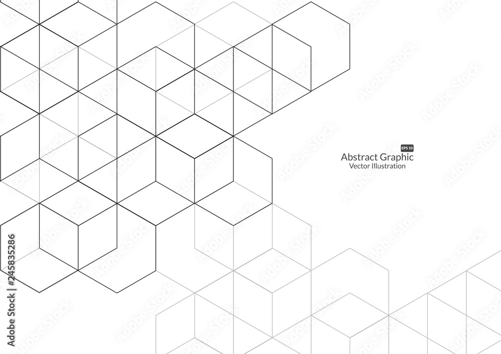 Abstract boxes background. Modern technology with square mesh. Geometric on white background with lines. Cube cell. Vector illustration Abstract boxes background. Modern technology with square mesh. Geometric on white background with lines. Cube cell. Vector illustration