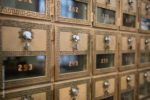Po boxes numbered