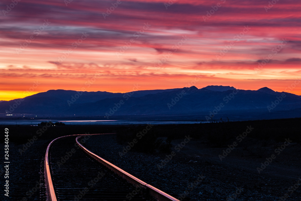 Pink Sunset with Rails