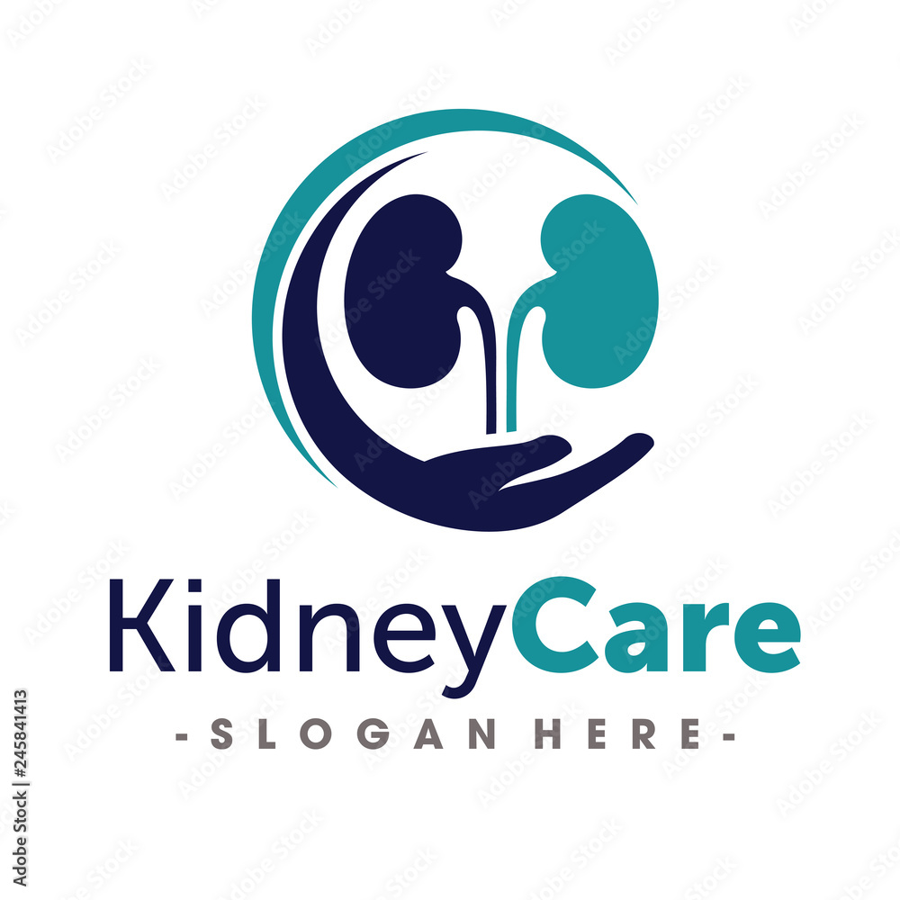 Kidney Care Logo Vector Inspiration Stock Vector | Adobe Stock