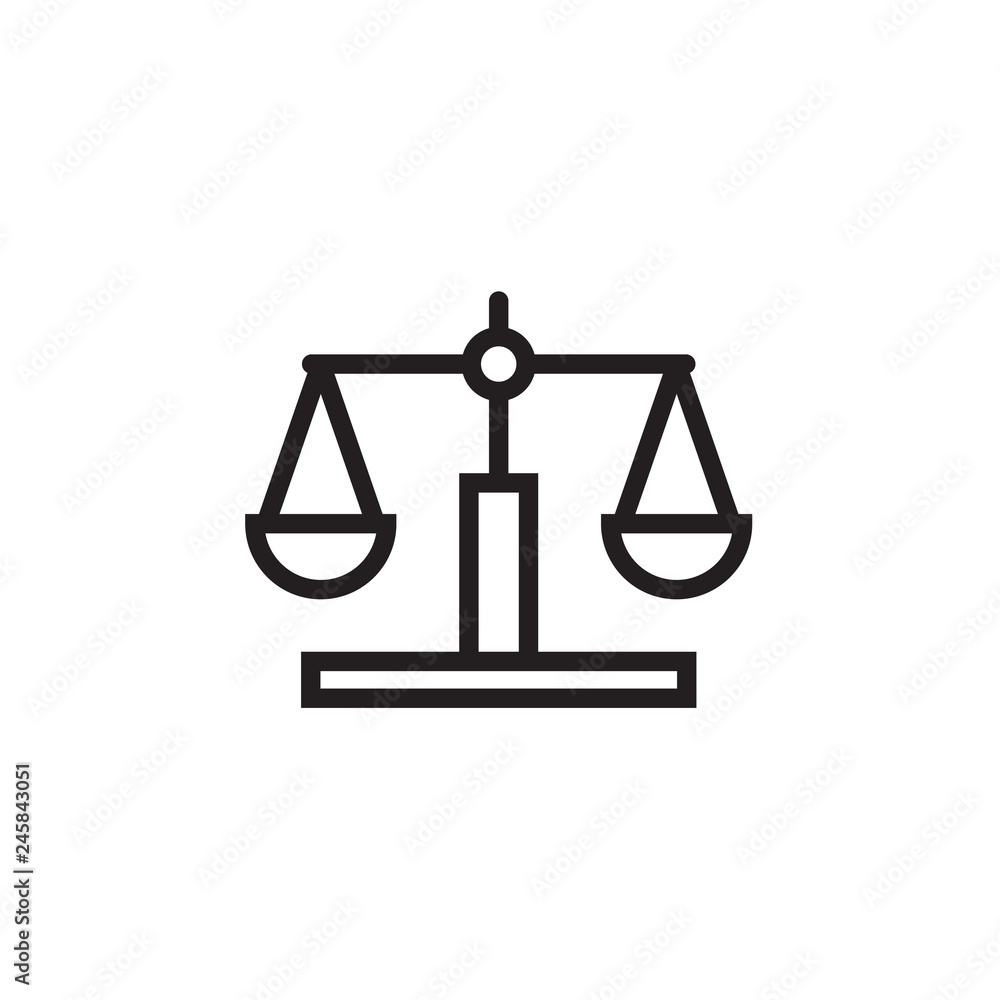 Law scale icon Vector illustration, EPS10. Law scale icon Vector illustration, EPS10.