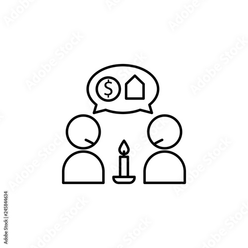 hope, need, wish icon. Element of social problem and refugees icon. Thin line icon for website design and development, app development. Premium icon