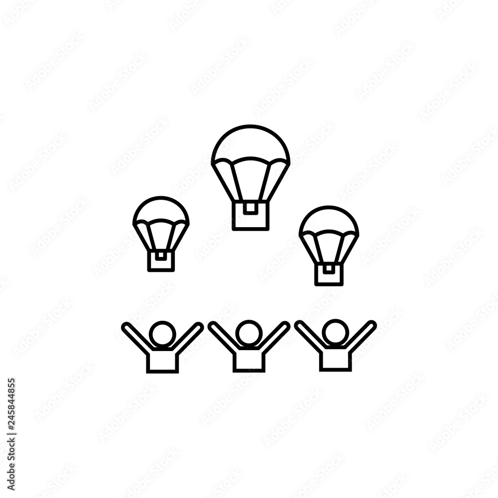 aid, assist, help icon. Element of social problem and refugees icon. Thin line icon for website design and development, app development. Premium icon aid, assist, help icon. Element of social problem and refugees icon. Thin line icon for website design and development, app development. Premium icon