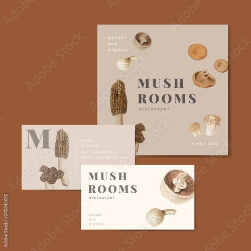 Mushroom design business collection