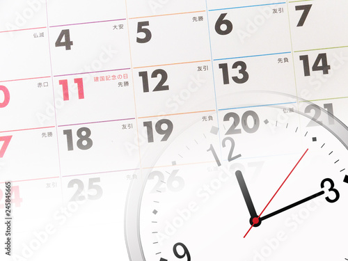 ビジネス スケジュール 時計 カレンダー 時間 Stock イラスト Adobe Stock