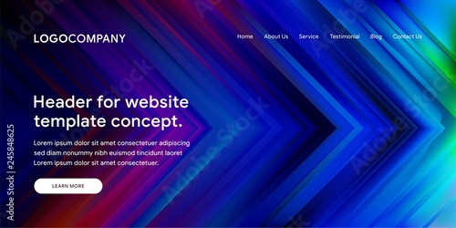 Modern Abstract Style of Website Landing Page Background
