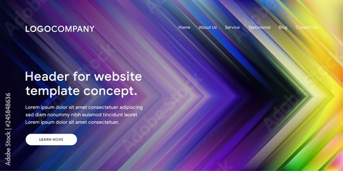 Modern Abstract Style of Website Landing Page Background