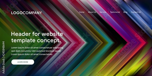 Modern Abstract Style of Website Landing Page Background
