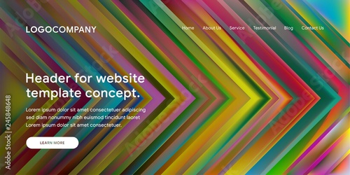 Modern Abstract Style of Website Landing Page Background
