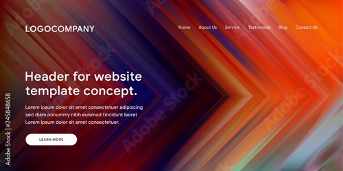 Modern Abstract Style of Website Landing Page Background