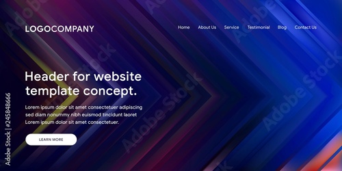 Modern Abstract Style of Website Landing Page Background